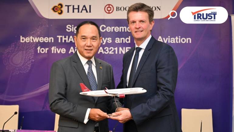 การบินไทย เช่าเครื่องบิน Airbus A321neo จำนวน 5 ลำจาก  BOC เสริมฝูงบินตามแผน