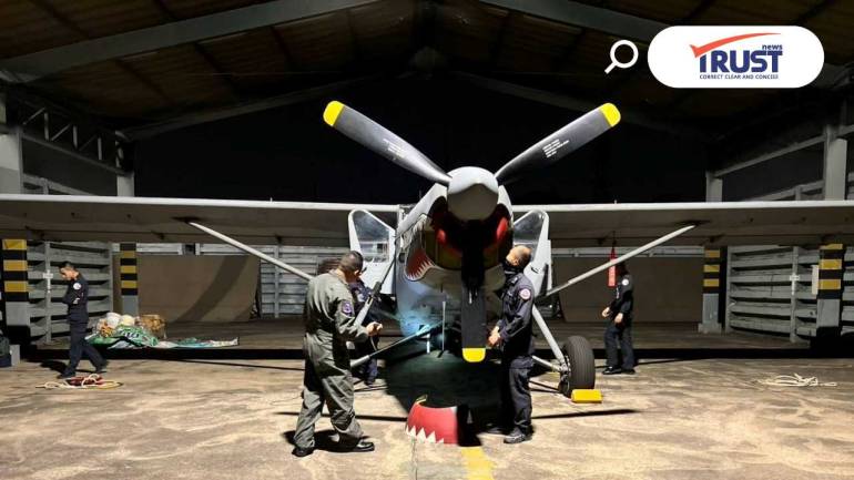กองทัพอากาศ ผนึกกำลังควบคุมไฟป่าภาคเหนือ ส่ง AU-23A บินหาฮอตสปอต