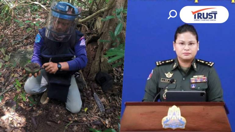 ทบ.โต้ กัมพูชาปฏิเสธไม่ได้วางทุ่นระเบิด ยันมีหลักฐานชัดเป็น PMN-2 ของใหม่