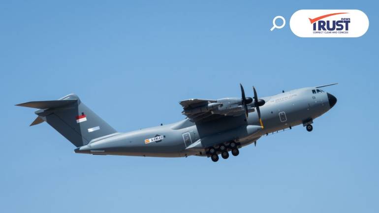 แอร์บัส เผยภาพเครื่องบินลำเลียง A400M ลำแรก ทอ.อินโดนีเซีย ขึ้นบินครั้งแรก