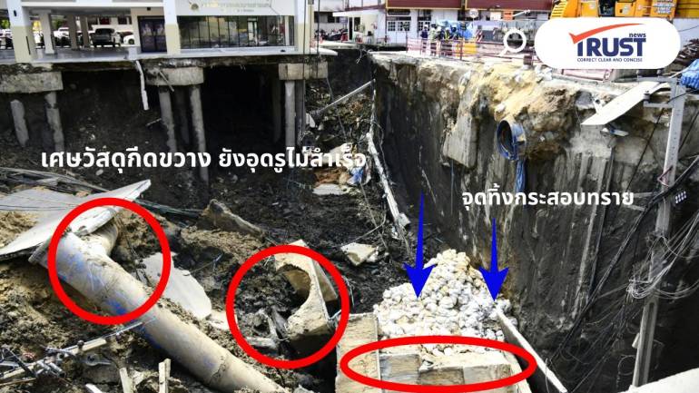 กทม.ประกาศ ถนนทรุด เป็น 