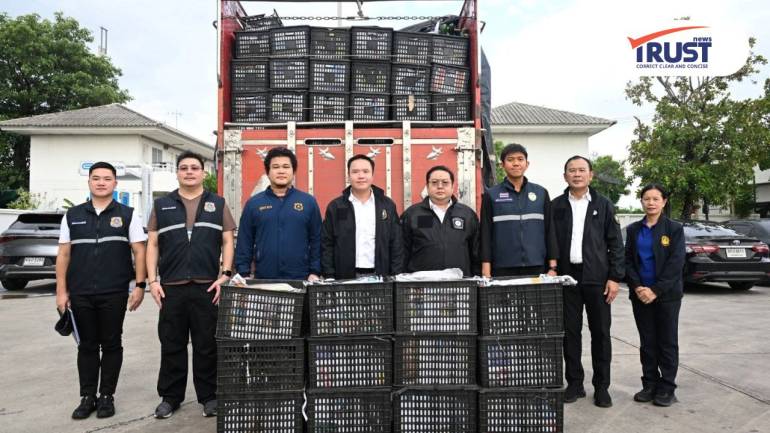 ทีม ศพร.จับอะโวคาโดเถื่อน 600 ตะกร้า และสินค้าปศุสัตว์เถื่อน 8 ตันที่ปทุมธานี