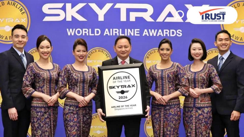 สิงคโปร์ แอร์ไลน์ส คว้ารางวัล สายการบินยอดเยี่ยมของโลก ปี 2026 จาก SKYTRAX  