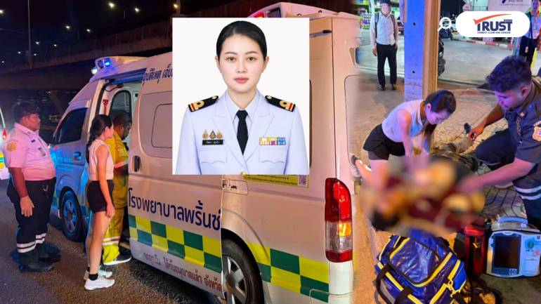 แห่ชื่นชม เรือโทหญิง CPR ชายประสบอุบัติเหตุกลางดึก ระหว่างทางกลับบ้าน