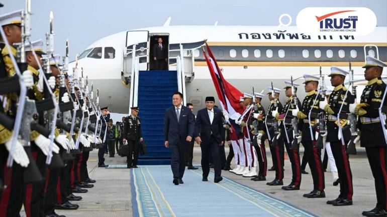 นายกฯ อนุทิน ถึงอินโดนีเซีย มุ่งกระชับความร่วมมือหุ่นส่วนทางยุทธศาสตร์