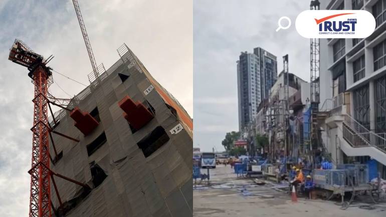 ผู้ว่าฯ กทม.ให้คุมเข้ม รื้อเครนหักแยกเจริญเมือง เฝ้าถนนทรุดวงเวียนใหญ่ 