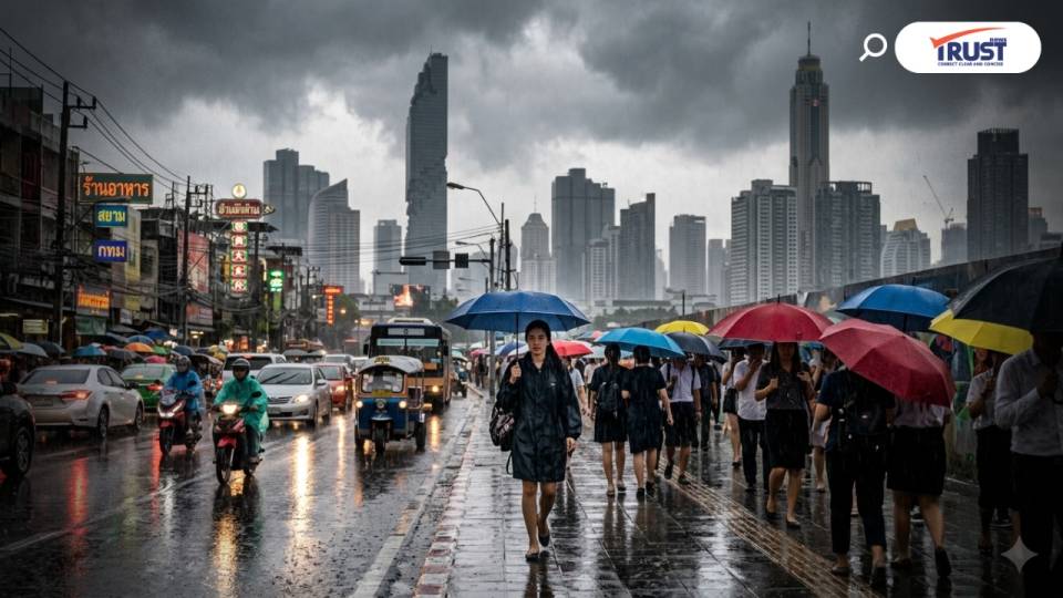 ยังต้องพกร่ม เตือนทั่วไทยยังมีฝนฟ้าคะนอง กทม. ฝนตกเย็นถึงค่ำ