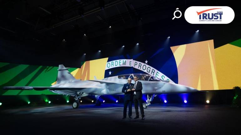 SAAB เผยโฉม ‘Gripen F’ ลำแรกของโลกสำหรับบราซิล ชูปฏิวัติการบินด้วยระบบเอไอ
