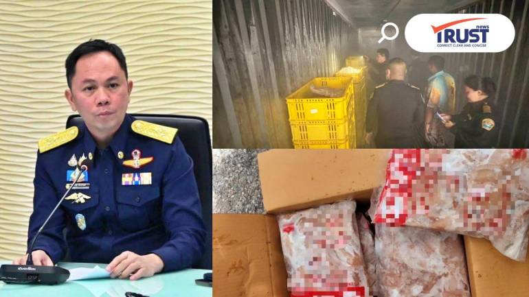 ชุดปฏิบัติการพิเศษพญาไท จับมือ บก.ปคบ.สกัดจับรถบรรทุกขนไก่เถื่อน 26 ตัน