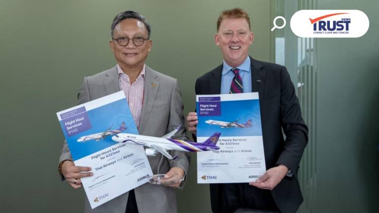 แอร์บัส-การบินไทย ขยายข้อตกลง สนับสนุนอะไหล่เครื่องบิน รวมฝูง เอ321neo