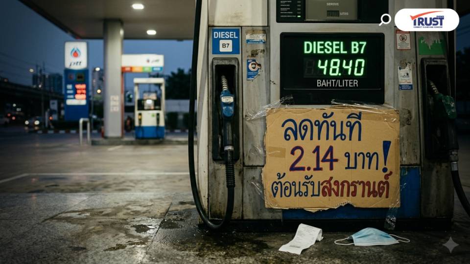 กบน. ลดราคาน้ำมันดีเซล 2.14 บาท มีผล 9 เม.ย. 