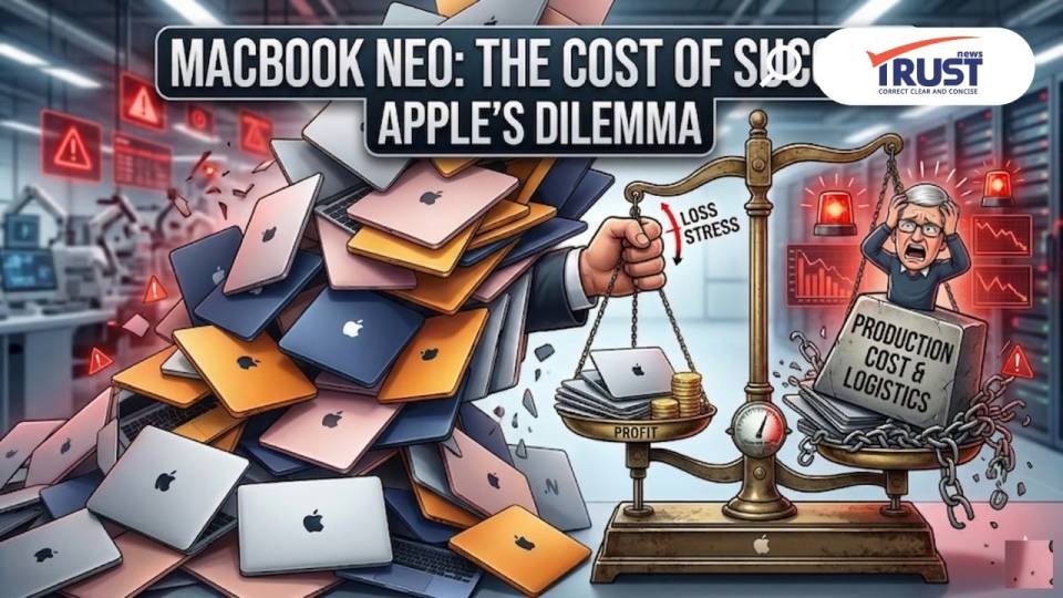 MacBook Neo ยิ่งขายดี แอปเปิลยิ่งระทม เมื่อกฎแห่งกรรมเล่นงานจอมกั๊กสเปก 