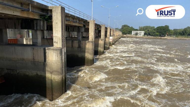 เขื่อนเจ้าพระยาลดการระบายเหลือ 1,600 ลบ.ม./วินาที หลังน้ำเหนือเบาลงต่อเนื่อง