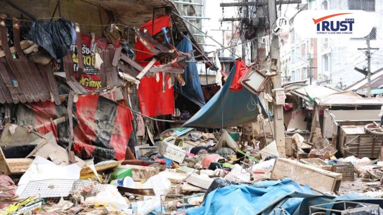 ทหารเรือ เปิดภาพเมืองหาดใหญ่หลังโดนน้ำท่วม "ตลาดกิมหยง" เสียหายหนัก