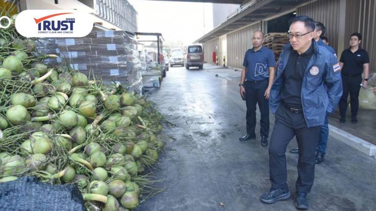 ทีมพาณิชย์ลงตรวจล้งนอมินีที่ราชบุรี สางปัญหามะพร้าวน้ำหอมราคาร่วง