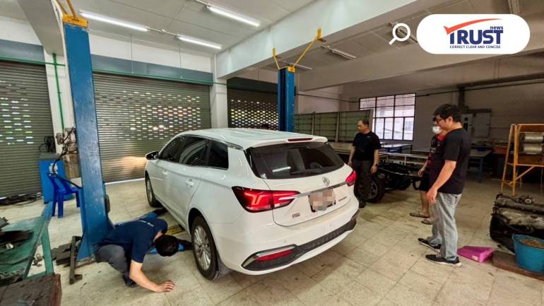 สวทช.จับมือ อาชีวะสงขลา ติวเข้มเด็กช่างประเมินความปลอดภัยรถ EV ที่ถูกน้ำท่วมภาคใต้