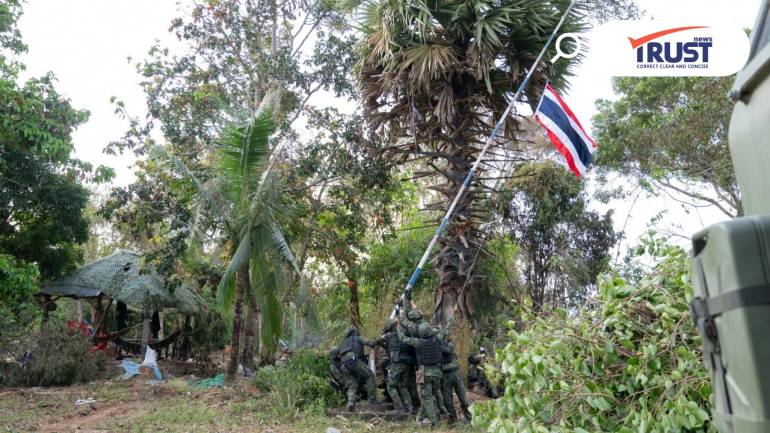 นาวิกโยธิน ยึดคืนบ้านสามหลัง จ.ตราดสำเร็จ ปักธงโบกสบัดยันอธิปไตยของไทย