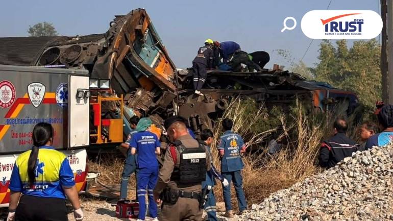 เครนทับรถไฟที่โคราชตาย 22 เจ็บ 55 รมว.พิพัฒน์ รับเสียใจ สั่งสอบเข้มทุกประเด็น