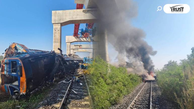 สภาวิศวกร คาด 4 สาเหตุ เครนถล่มทับรถไฟที่สีคิ้ว