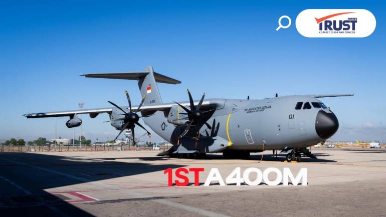 กองทัพอากาศอินโดนีเซีย รับมอบเครื่องบินลำเลียง A400M ลำแรก จากแอร์บัสแล้ว