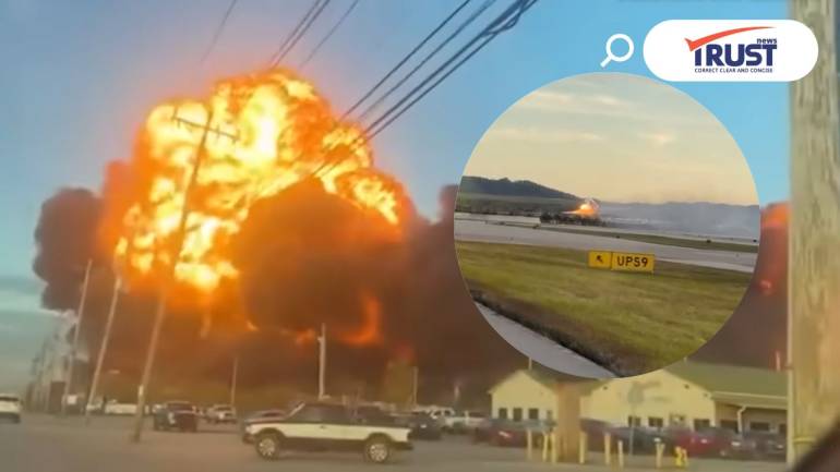 อัปเดต เครื่องบินขนส่งสินค้า MD-11 ของ UPS ตกขณะขึ้นจากสนามบินที่เคนตักกี้