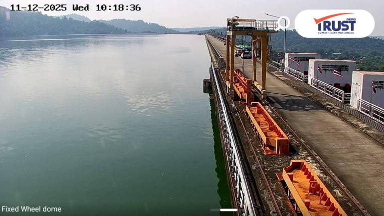 ชลประทานยันเขื่อนขุนด่านฯ แข็งแรงดี โต้คลิปน้ำทะลักช่องดำ แค่ลมพัดน้ำกระฉอก