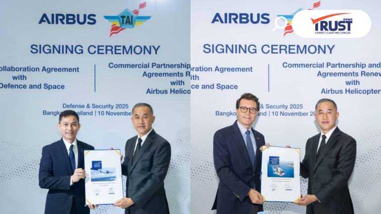 แอร์บัส ลงนามร่วมมือด้านซ่อมบำรุงอากาศยาน หนุนอุตสาหกรรมการบินร่วมกับ TAI 