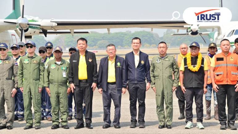 กรมฝนหลวงฯ ใช้แผนปฏิบัติการเชิงรุก โปรยน้ำแข็งแห้ง สู้ฝุ่น PM2.5 ภาคเหนือ 